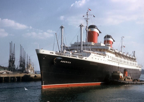 John Shalikashvili came to New York aboard the SS America oceanliner